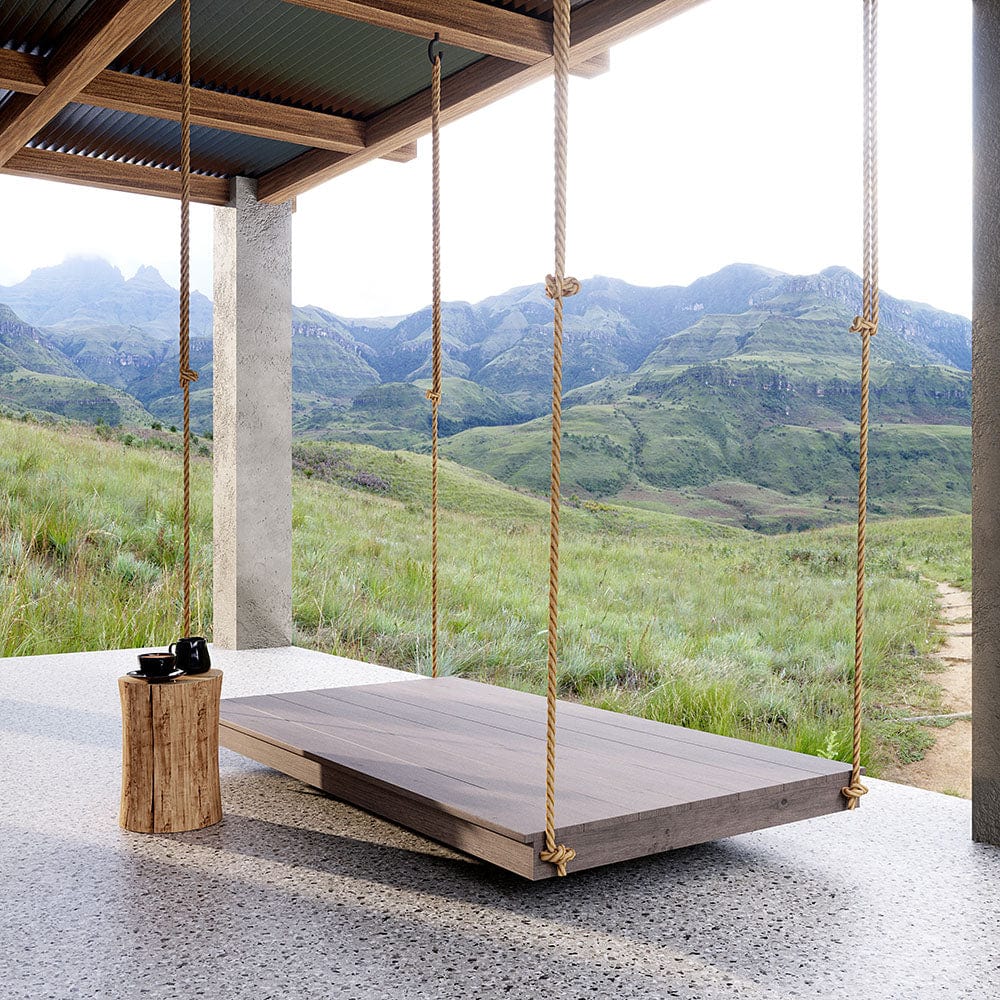 Keystone Amish Co. Laguna Twin Red Cedar Daybed Swing With Ropes