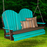 LuxCraft Adirondack 4ft. Recycled Plastic Porch Swing