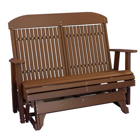 LuxCraft Classic Highback 4-Foot Poly Composite Patio Glider