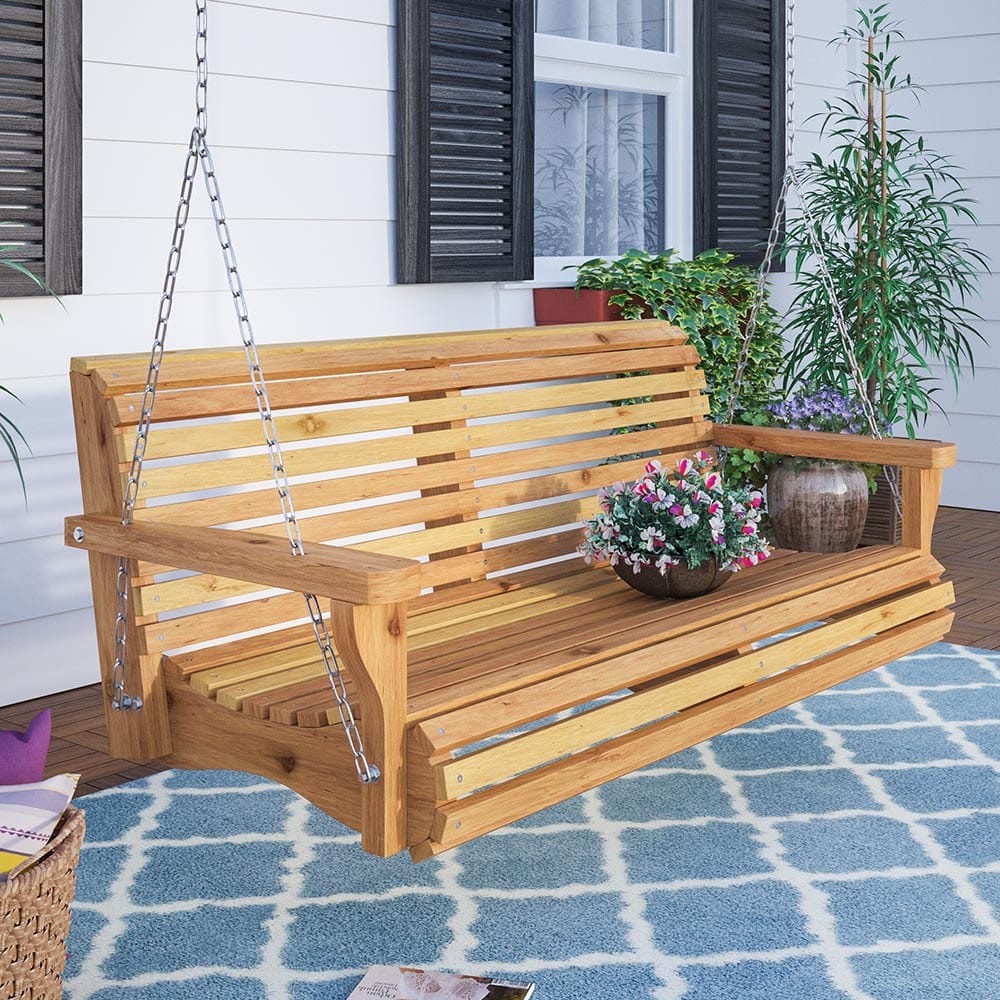 Texas Cedar Classic Red Cedar Garden Swing