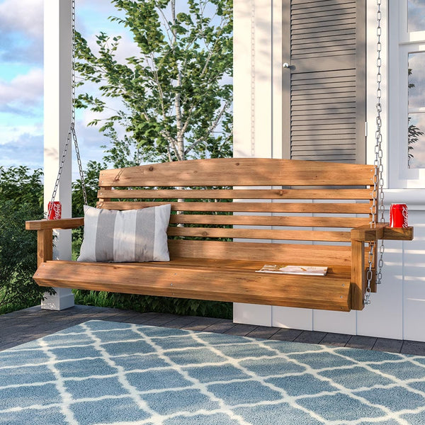 Texas Cedar Co. American Red Cedar 4-Foot Porch Swing