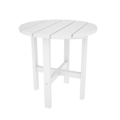 POLYWOOD Vineyard Round Recycled Plastic Side Table