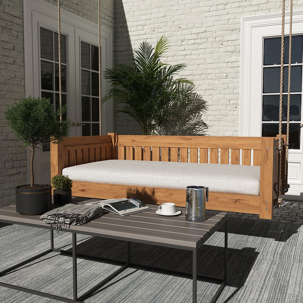 Lone Star Swing Co. The Austin Red Cedar Twin Daybed Swing