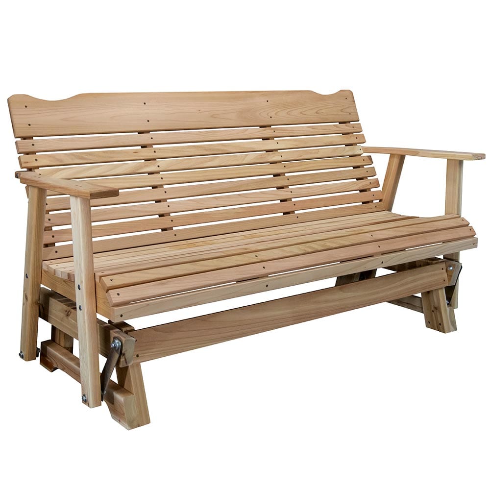 Treasure State Amish Classic Wooden Comfortable Porch Glider