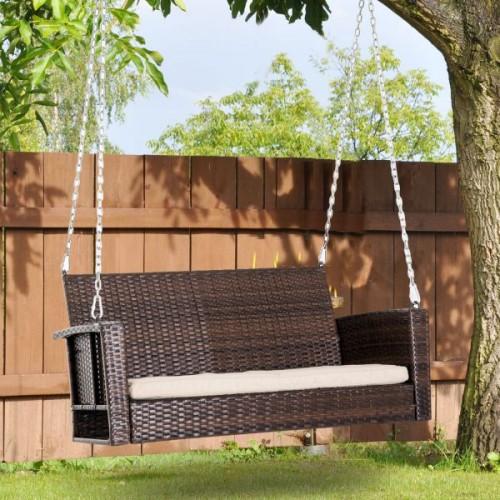 New Resin Wicker Porch Swing For 2019