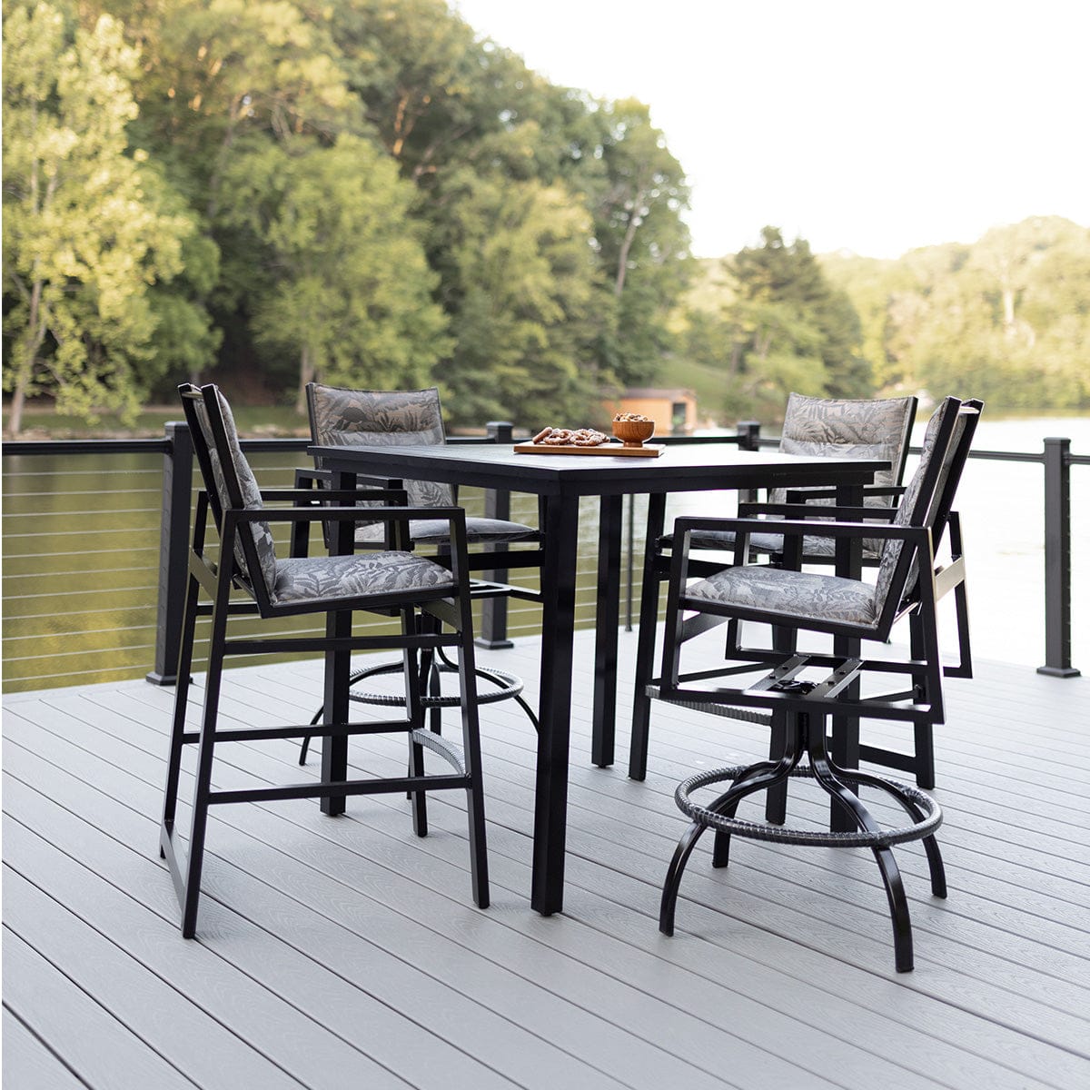 Berlin Gardens Vida 44″ Aluminum Square Bar Table