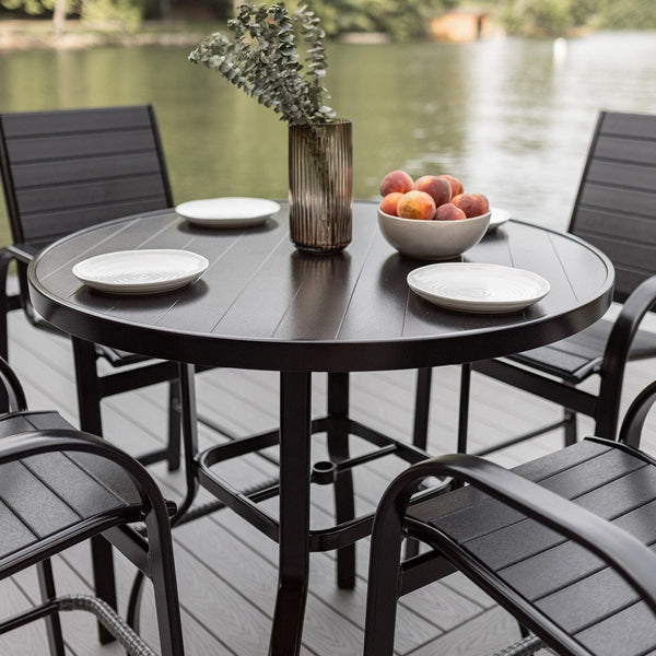 Berlin Gardens Murphy 42" Aluminum Round Bar Table