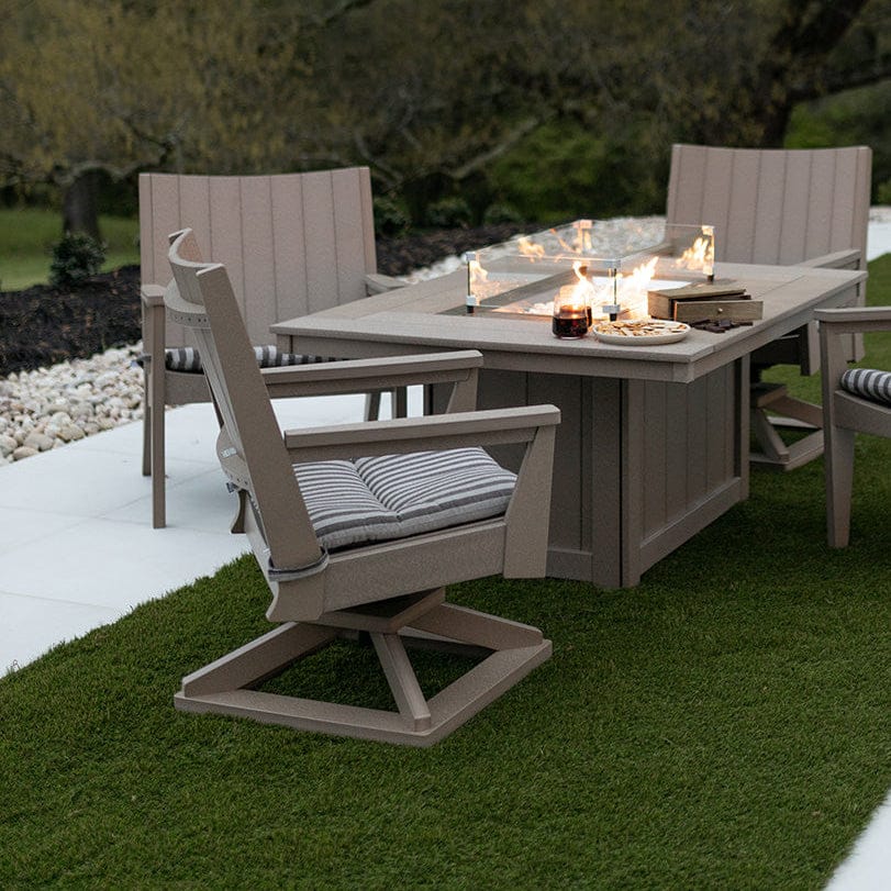 Berlin Gardens Mayhew Chat Poly Lumber Swivel Rocker