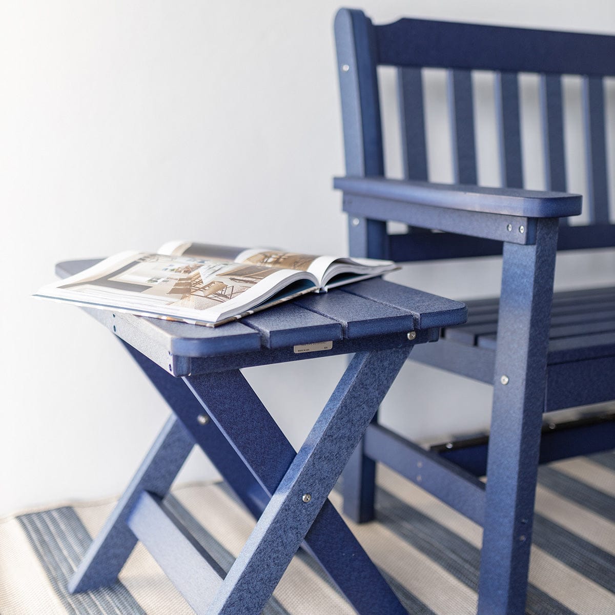 Berlin Gardens Folding Poly Lumber End Table