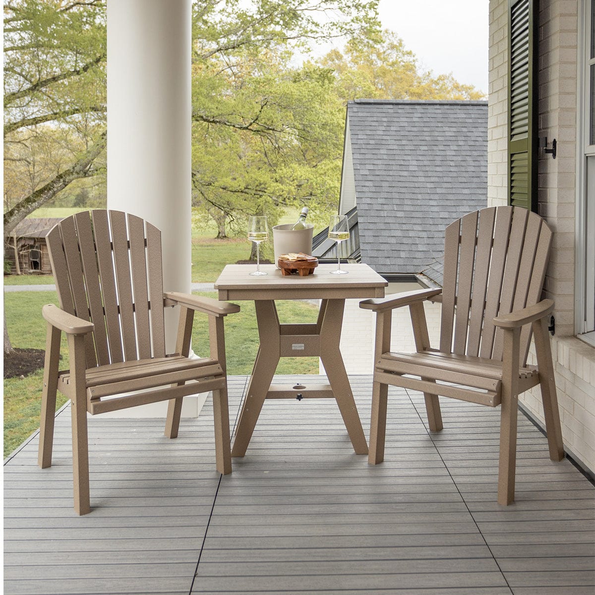 Berlin Gardens Comfo Back Poly Lumber Dining Chair