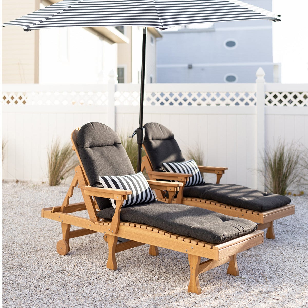 Berlin Gardens Comfo Back Poly Lumber Chaise Lounge