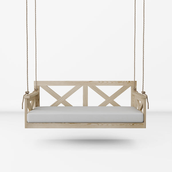 Amish Casual The Bradford Twin Swing Bed, Unfinished