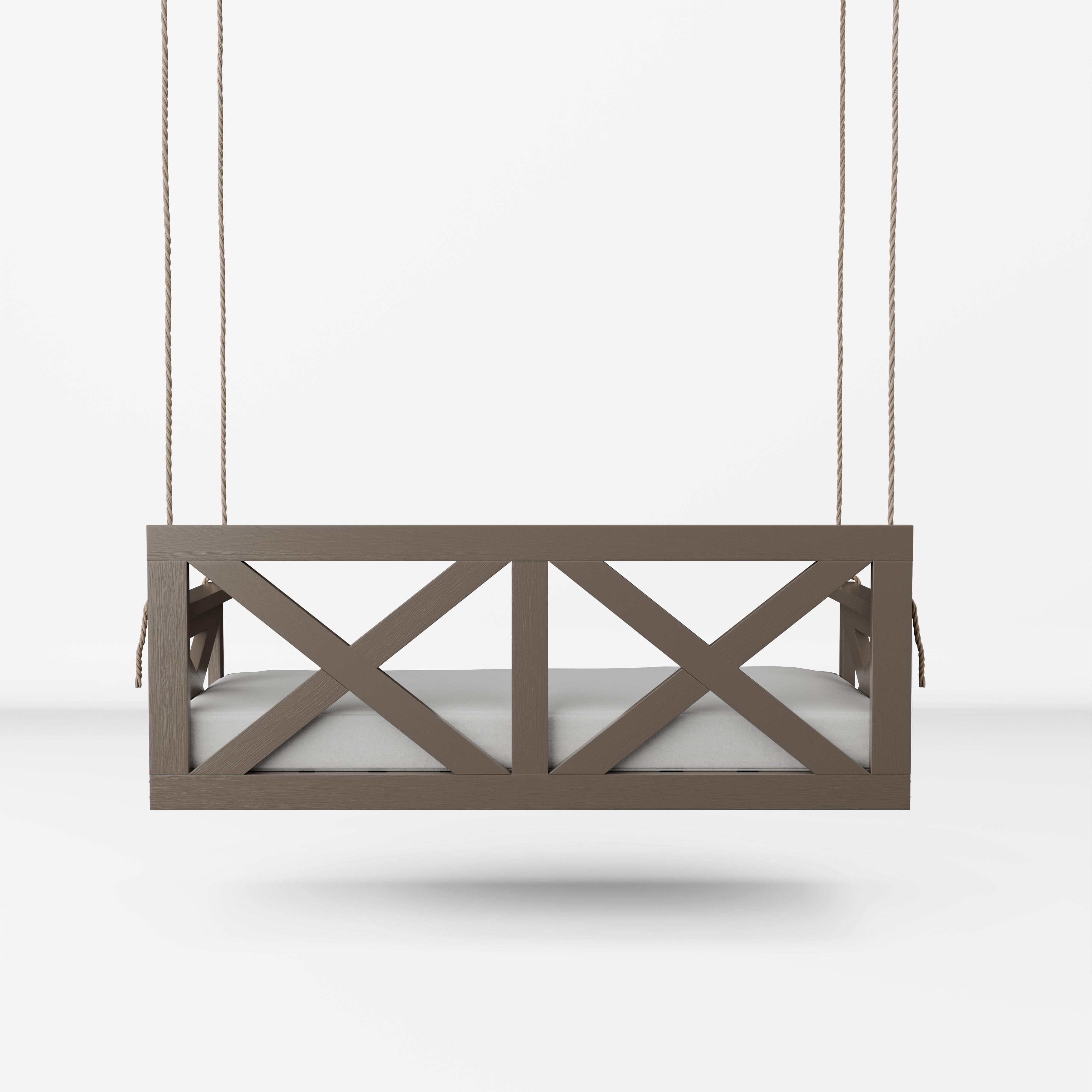 Amish Casual The Bradford Twin Swing Bed, Dovetail Grey