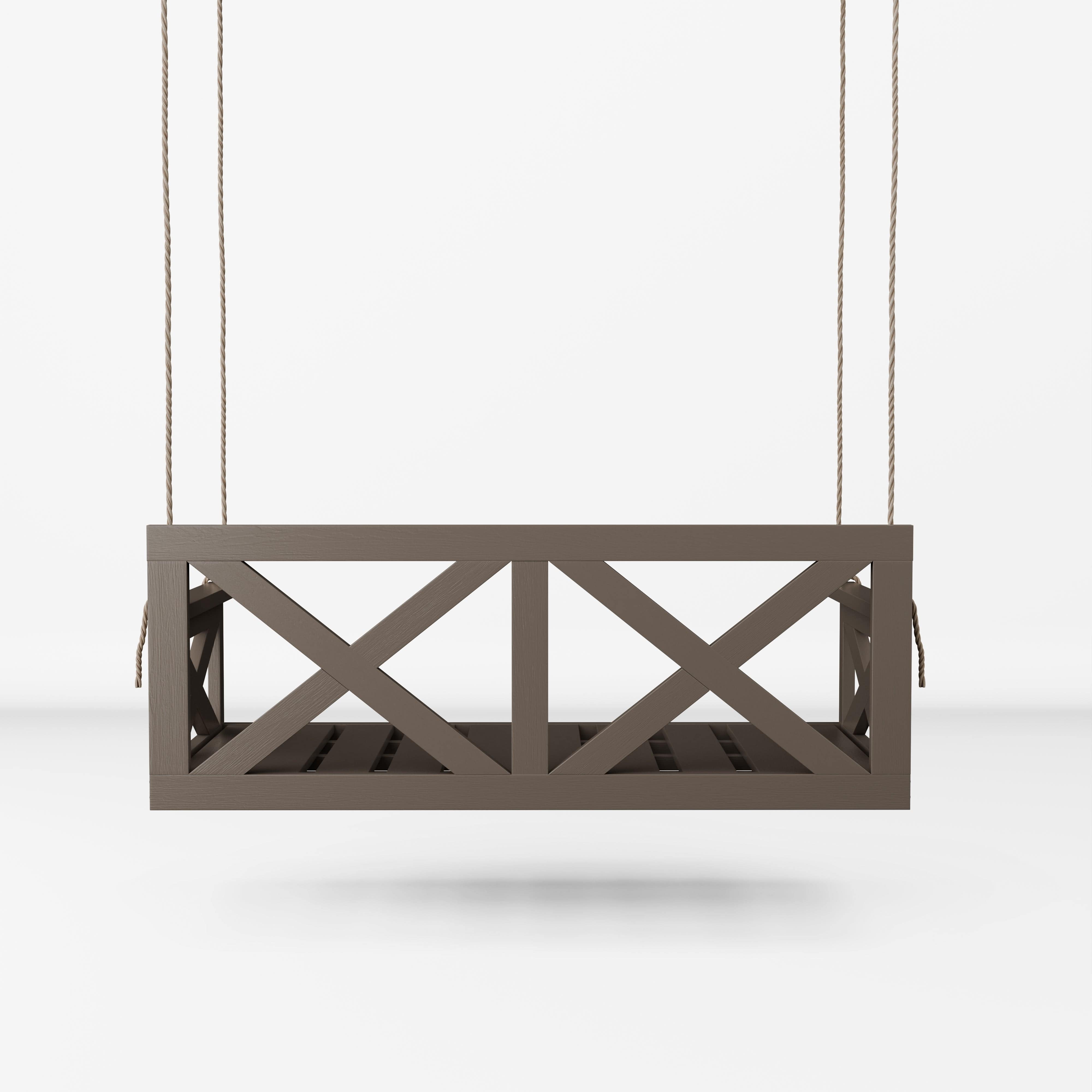 Amish Casual The Bradford Twin Swing Bed, Dovetail Grey