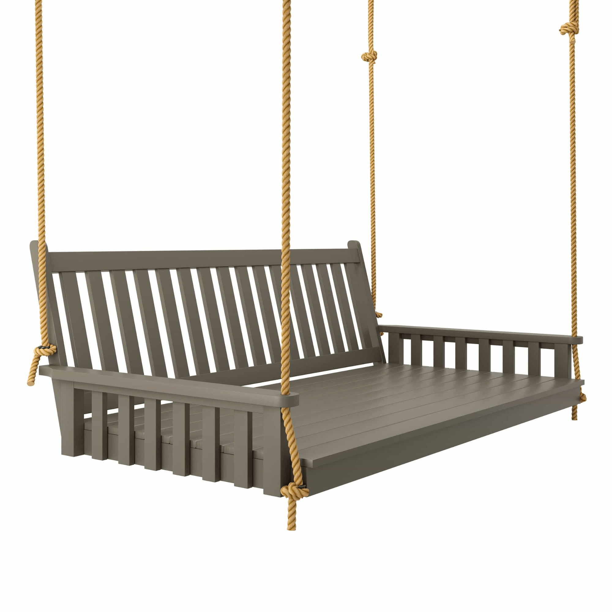 Keystone Amish Co. 5 Foot Franklin Porch Swing Bed, Olive Grey Paint