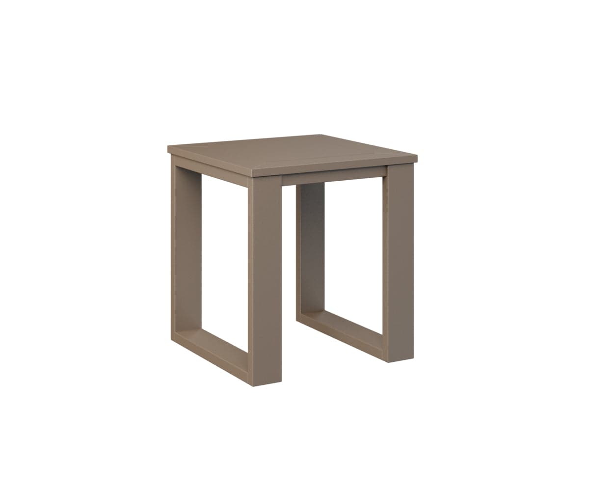 Berlin Gardens Nordic Outdoor Poly Lumber Square End Table