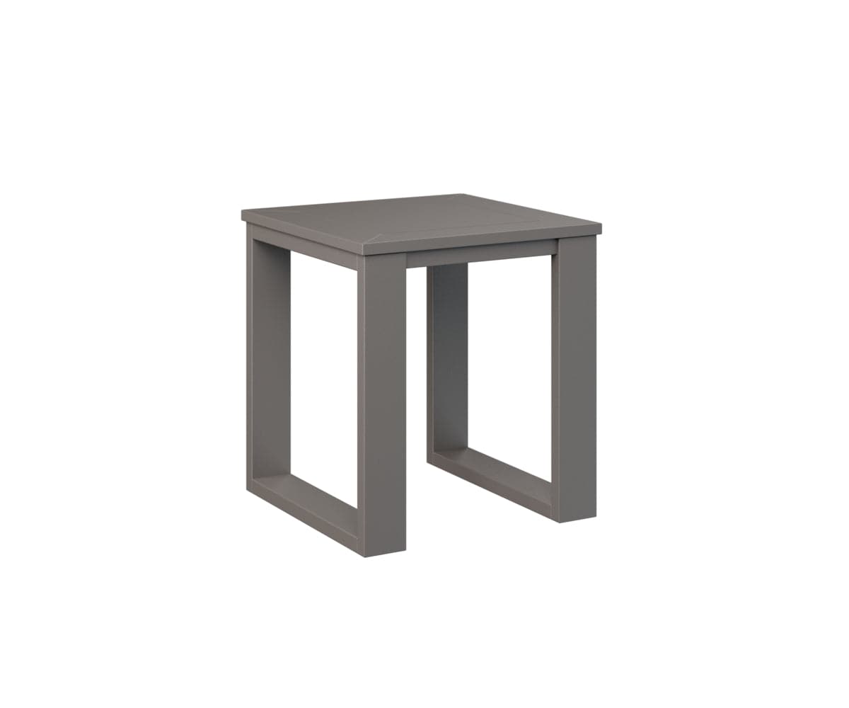 Berlin Gardens Nordic Outdoor Poly Lumber Square End Table
