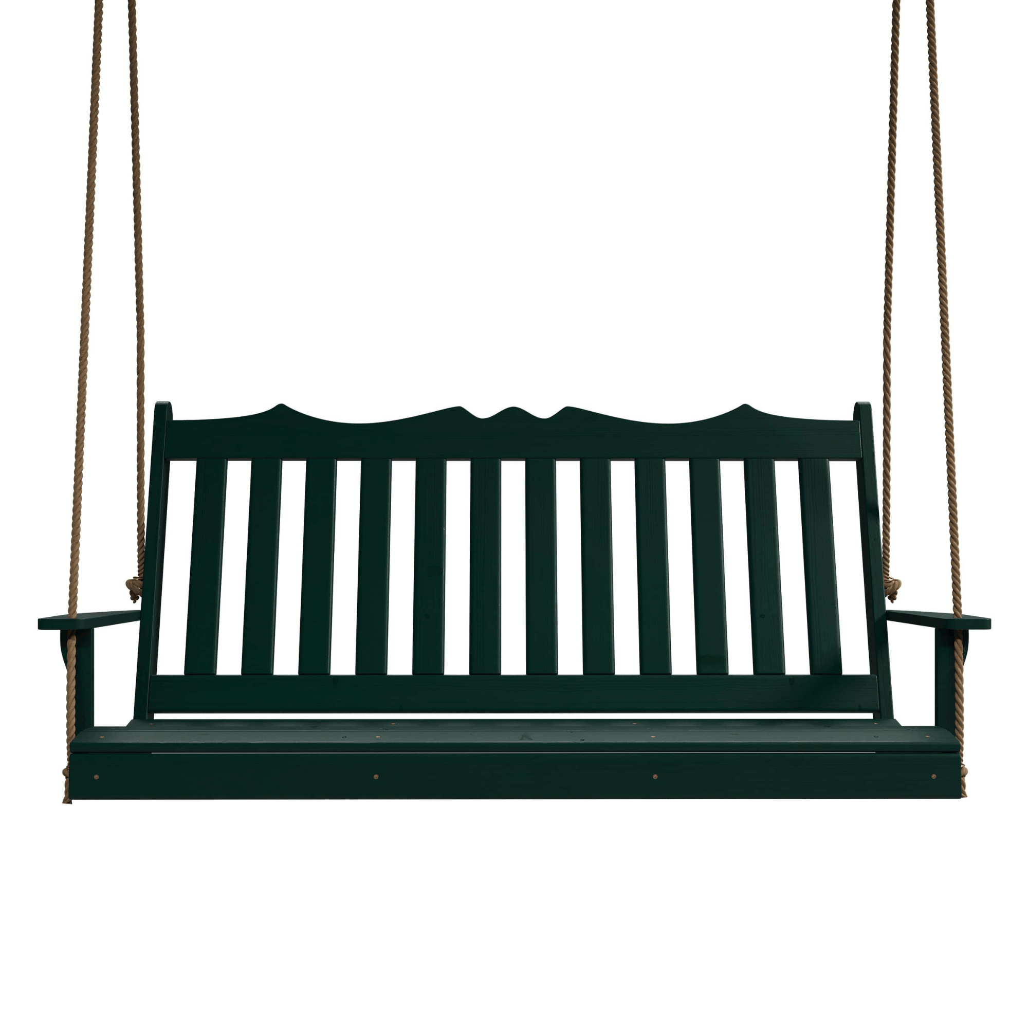 Keystone Amish Co. 4 Foot York Porch Swing, Dark Green