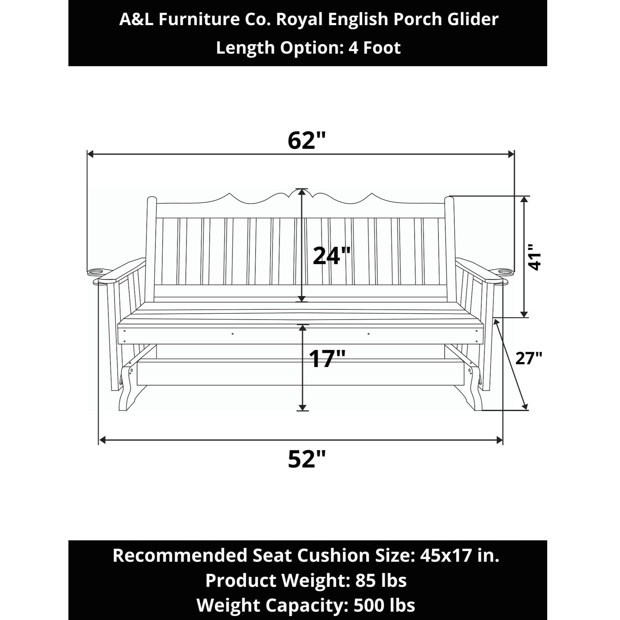 Keystone Amish Co. York Porch Glider