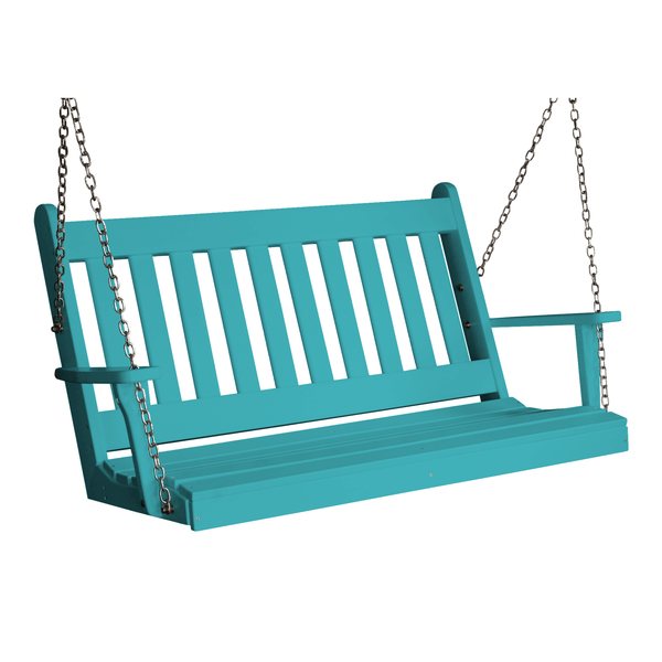 Keystone Amish Co. 4 Foot Franklin Poly Composite Porch Swing, Aruba
