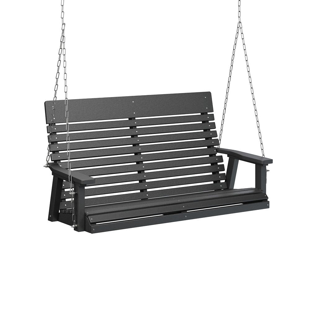 Berlin Gardens Casual Back Poly Lumber Double Swing with Stainless Steel Chains