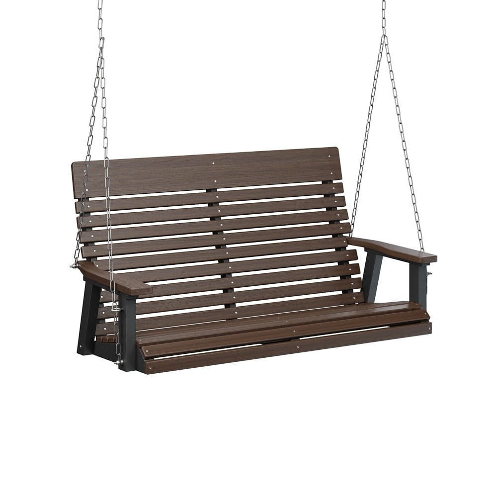 Berlin Gardens Casual Back Poly Lumber Double Swing with Stainless Steel Chains