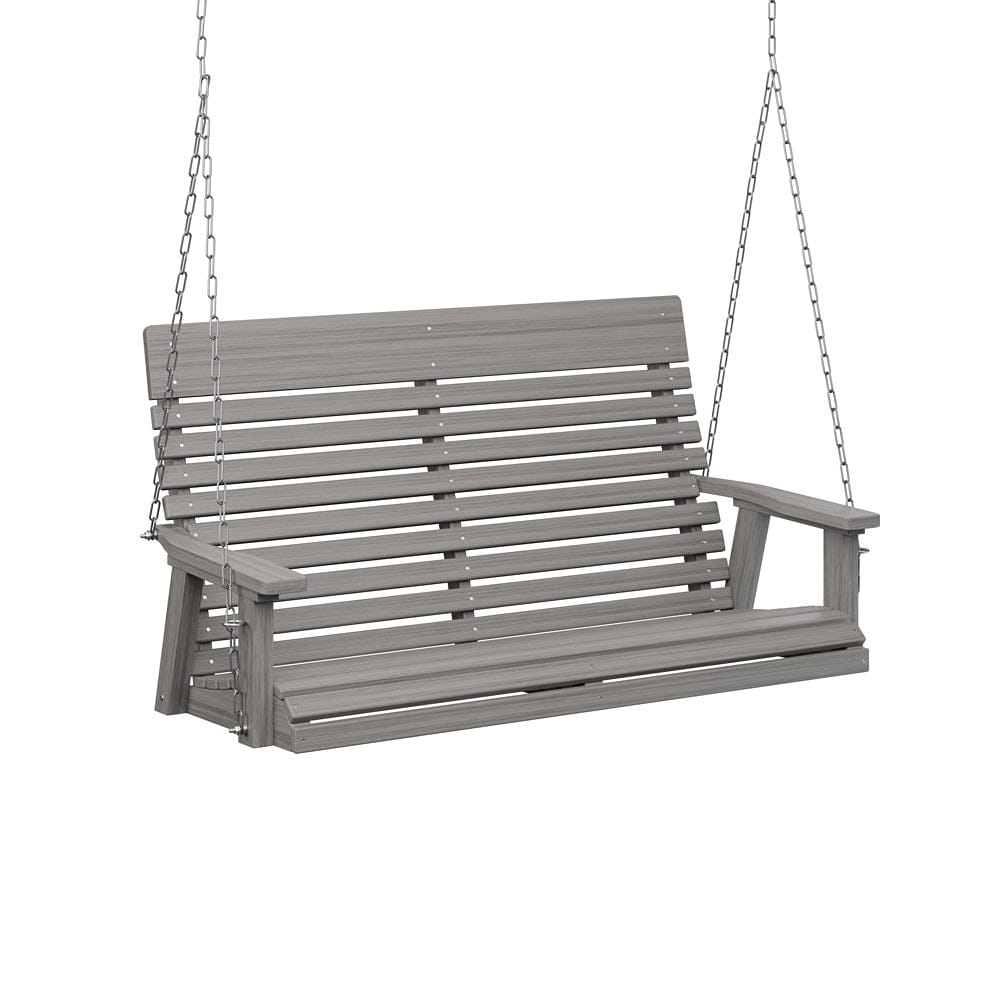 Berlin Gardens Casual Back Poly Lumber Double Swing with Stainless Steel Chains