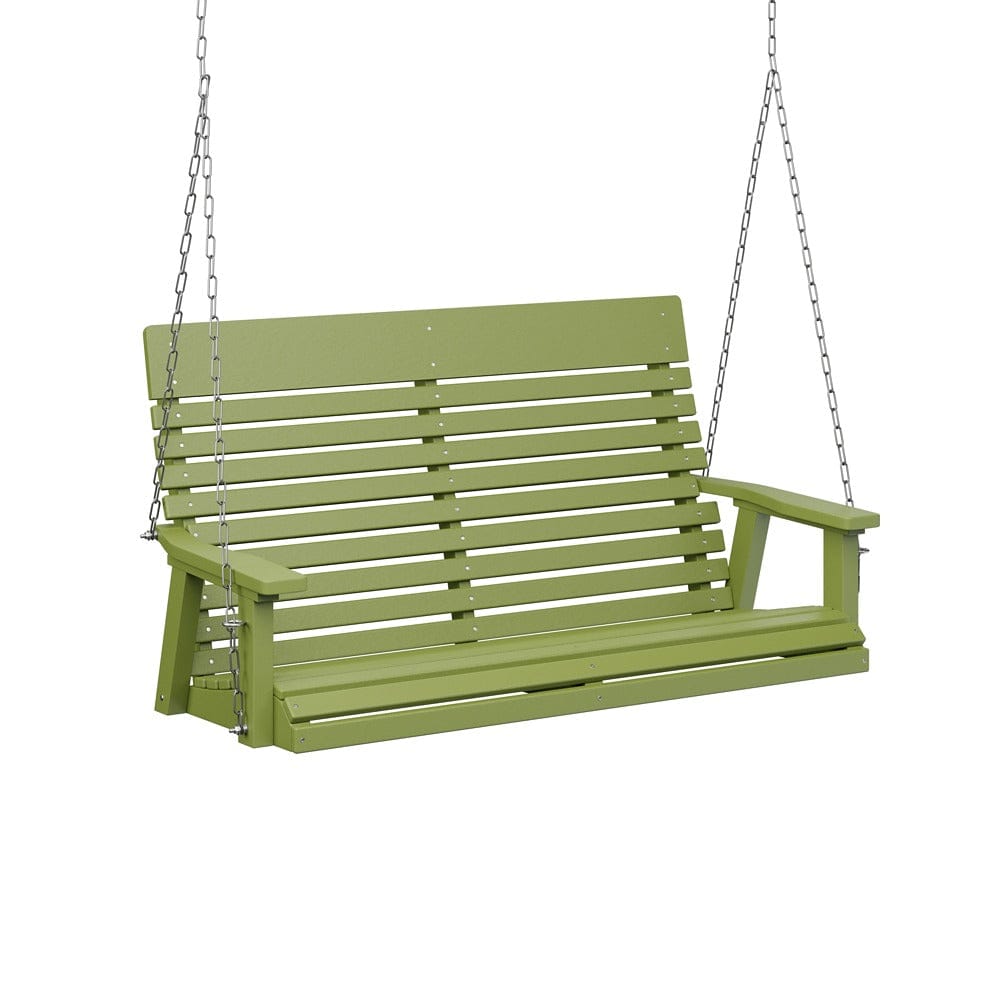 Berlin Gardens Casual Back Poly Lumber Double Swing with Stainless Steel Chains