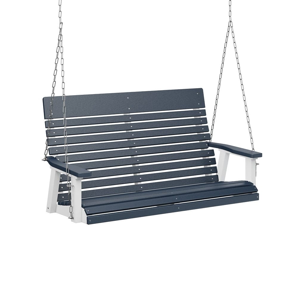 Berlin Gardens Casual Back Poly Lumber Double Swing with Stainless Steel Chains