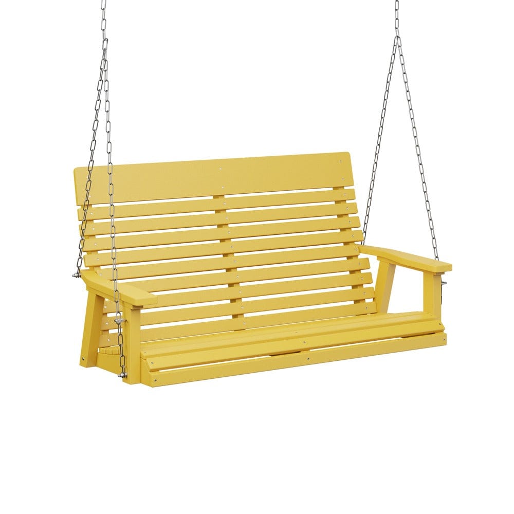 Berlin Gardens Casual Back Poly Lumber Double Swing with Stainless Steel Chains