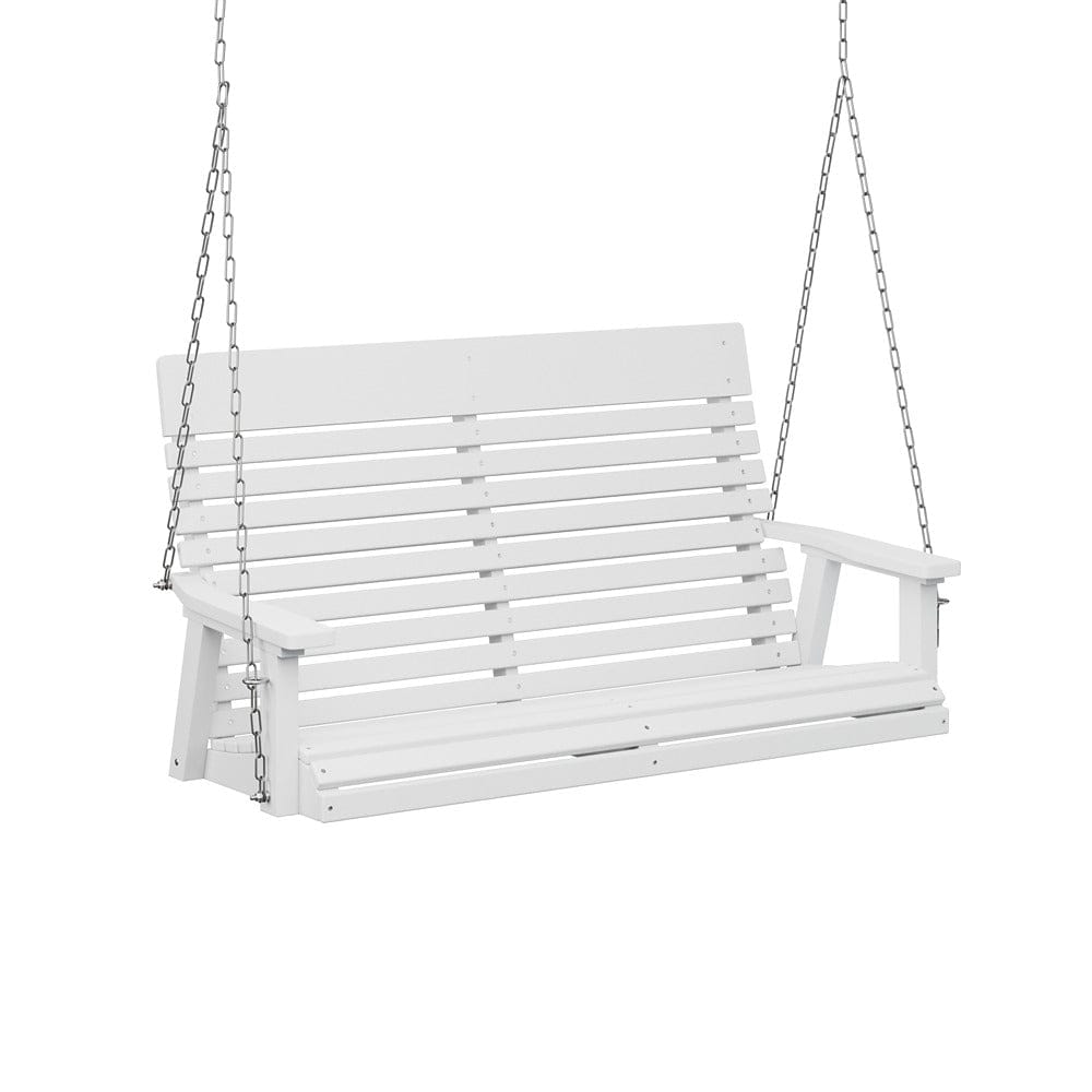 Berlin Gardens Casual Back Poly Lumber Double Swing with Stainless Steel Chains