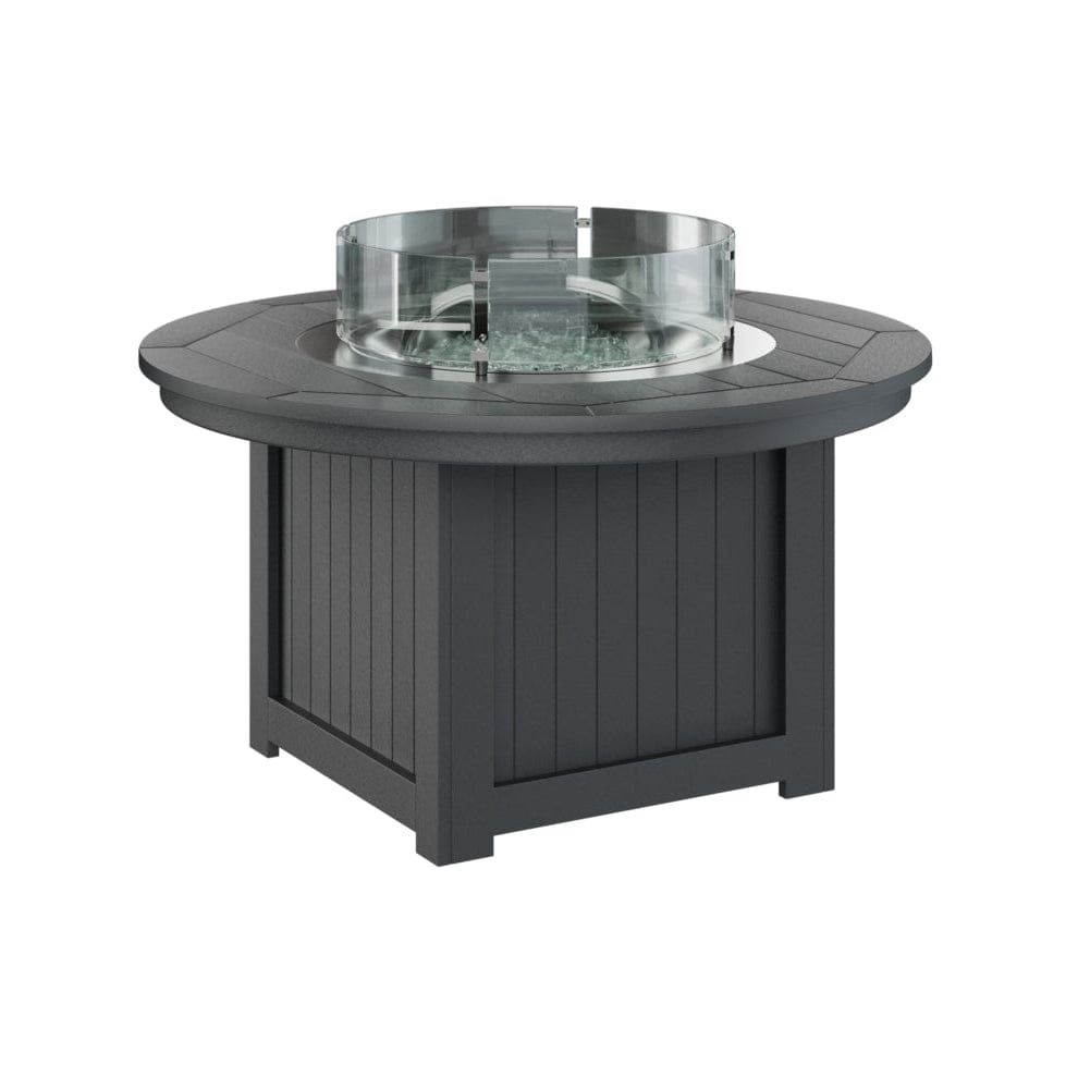 Berlin Gardens Donoma Round Poly Lumber Fire Pit Table
