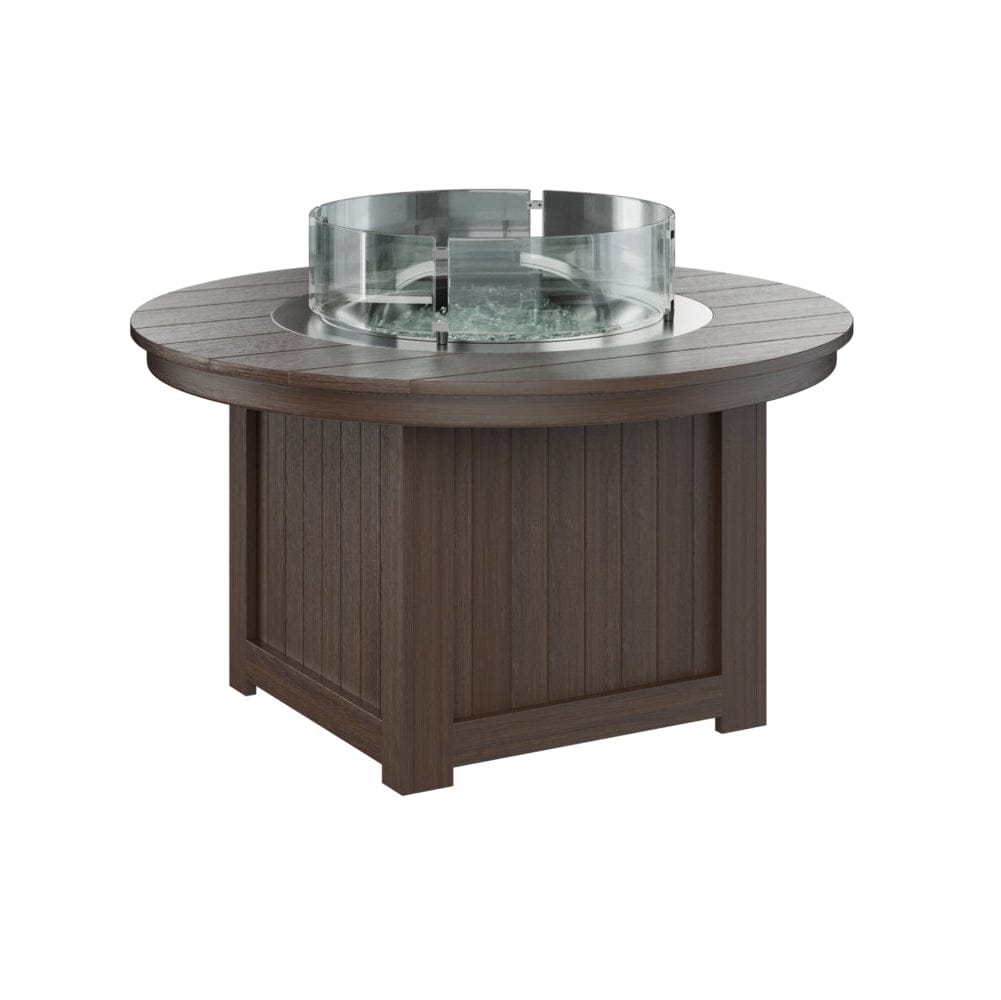 Berlin Gardens Donoma Round Poly Lumber Fire Pit Table
