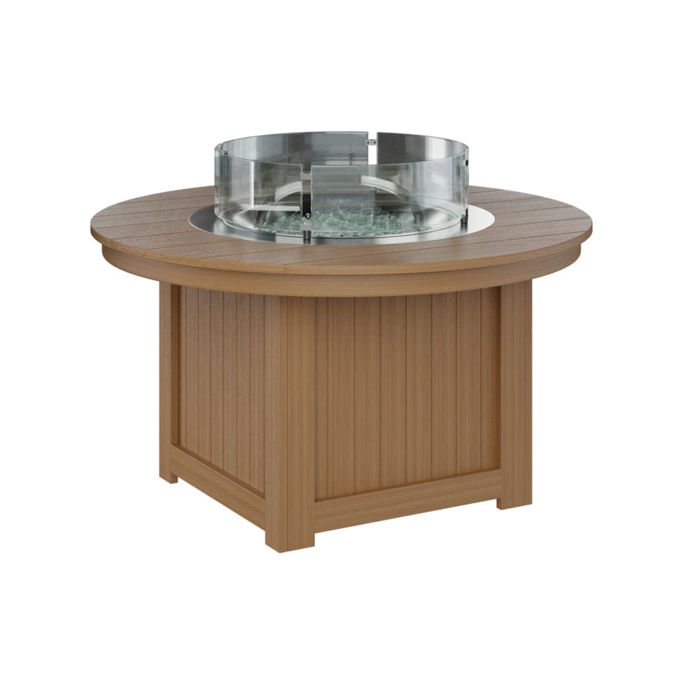 Berlin Gardens Donoma Round Poly Lumber Fire Pit Table