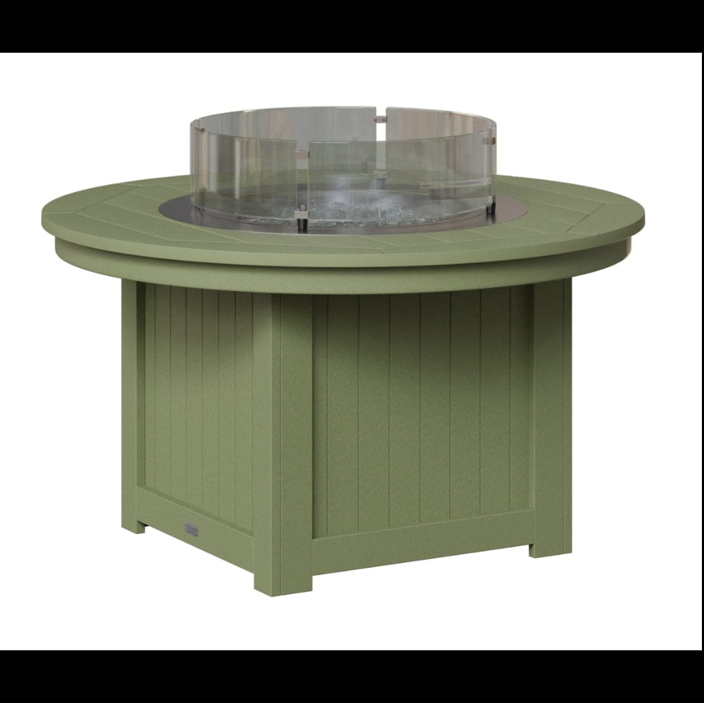 Berlin Gardens Donoma Round Poly Lumber Fire Pit Table