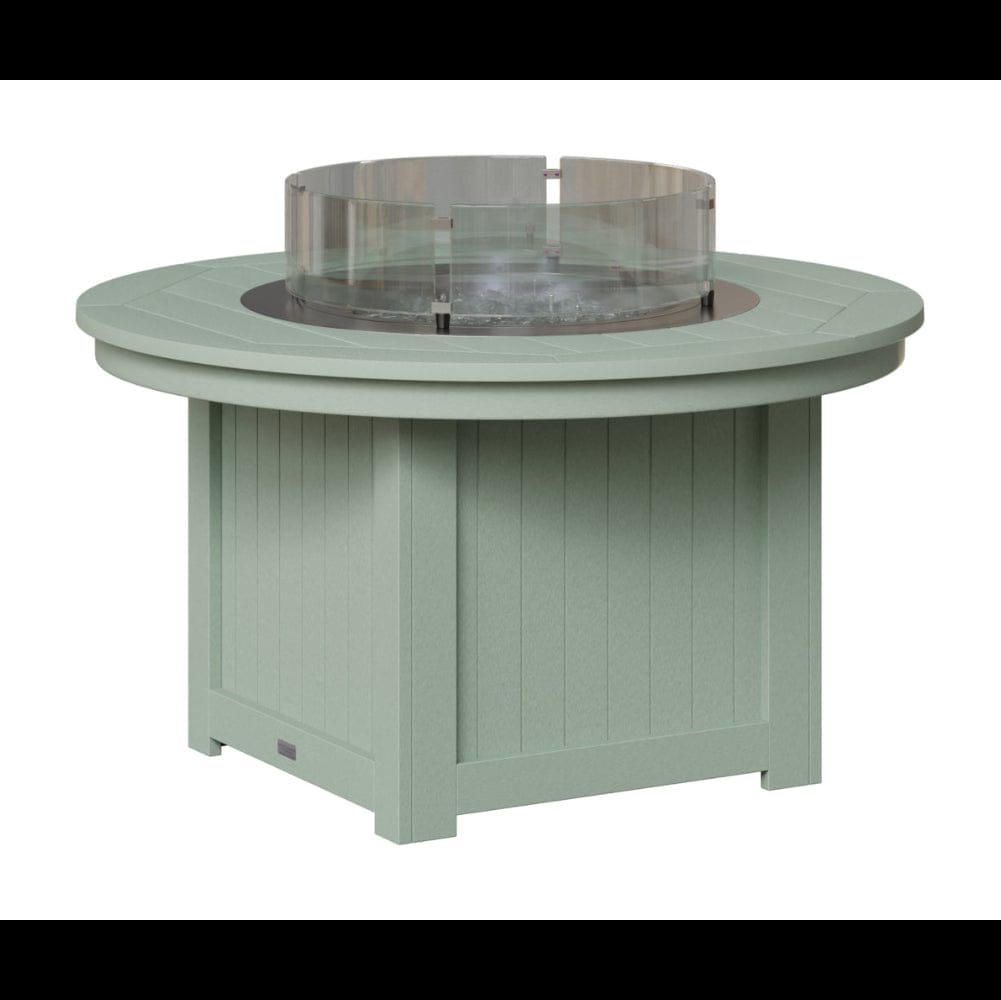 Berlin Gardens Donoma Round Poly Lumber Fire Pit Table