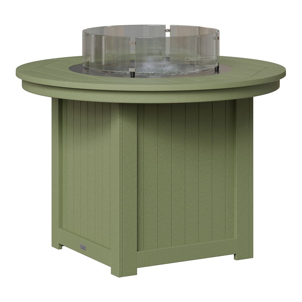 Berlin Gardens Donoma 44″ Round Dining Poly Lumber Fire Pit Table