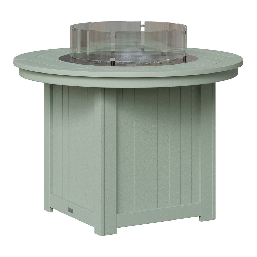 Berlin Gardens Donoma 44″ Round Dining Poly Lumber Fire Pit Table