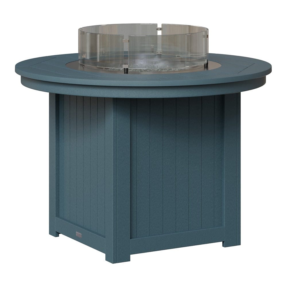 Berlin Gardens Donoma 44″ Round Dining Poly Lumber Fire Pit Table