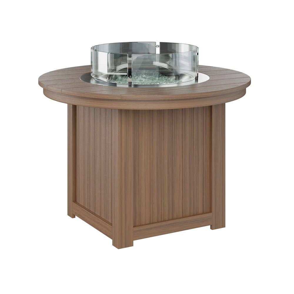 Berlin Gardens Donoma 44″ Round Dining Poly Lumber Fire Pit Table