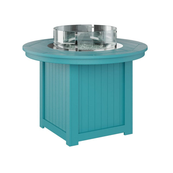 Berlin Gardens Donoma 44? Round Dining Poly Lumber Fire Pit Table