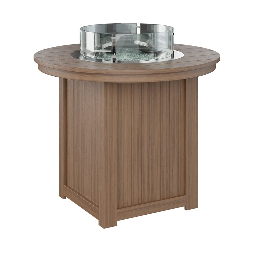 Berlin Gardens Donoma 44? Round Counter Height Poly Lumber Fire Pit Table