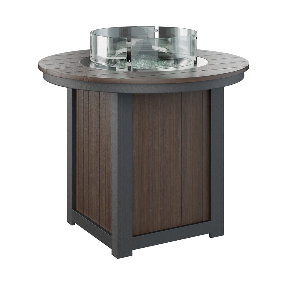 Berlin Gardens Donoma 44? Round Counter Height Poly Lumber Fire Pit Table