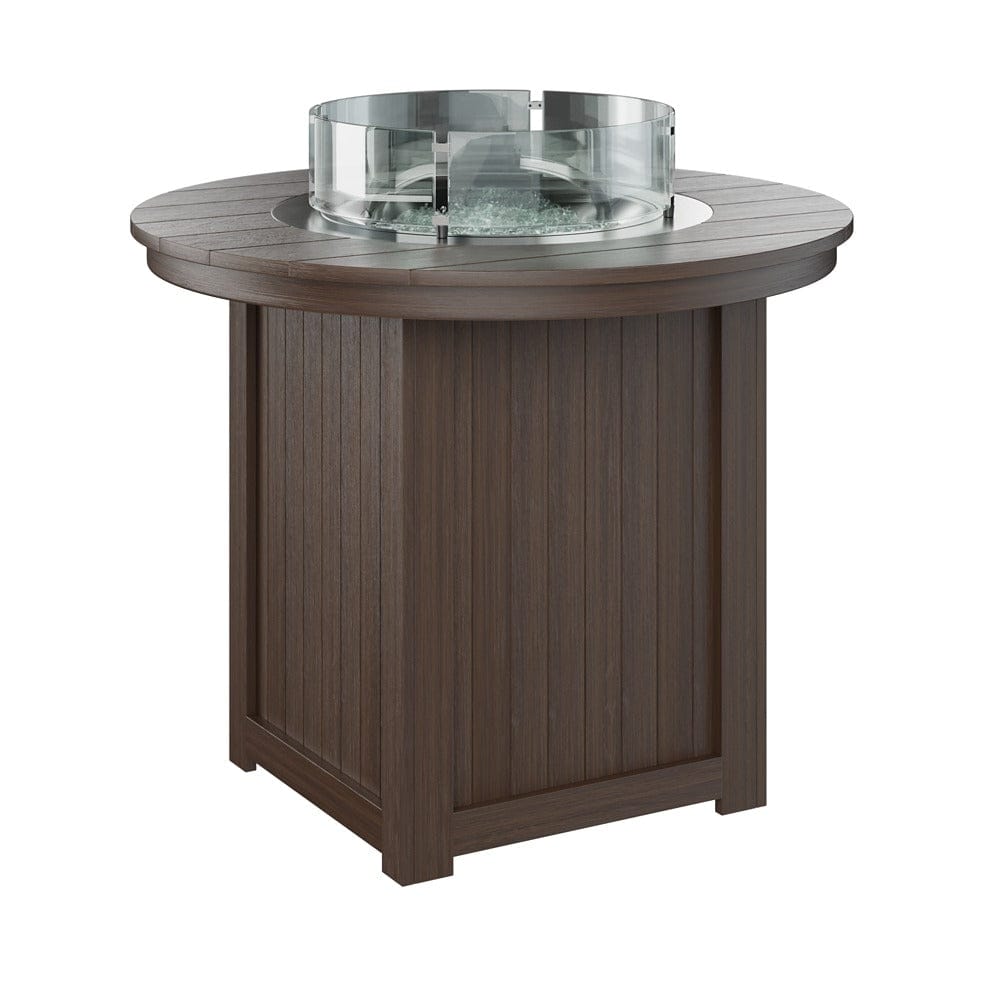 Berlin Gardens Donoma 44? Round Counter Height Poly Lumber Fire Pit Table