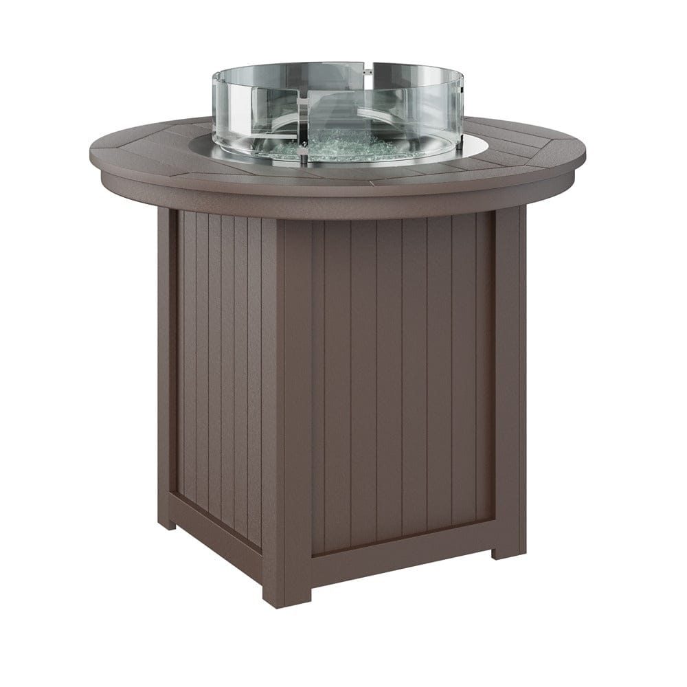 Berlin Gardens Donoma 44? Round Counter Height Poly Lumber Fire Pit Table