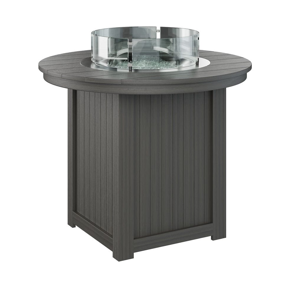 Berlin Gardens Donoma 44? Round Counter Height Poly Lumber Fire Pit Table
