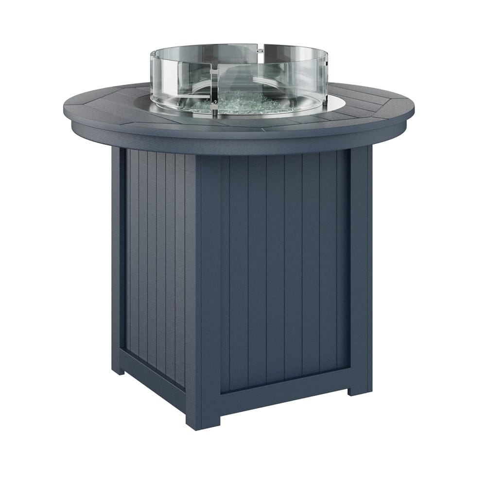 Berlin Gardens Donoma 44? Round Counter Height Poly Lumber Fire Pit Table