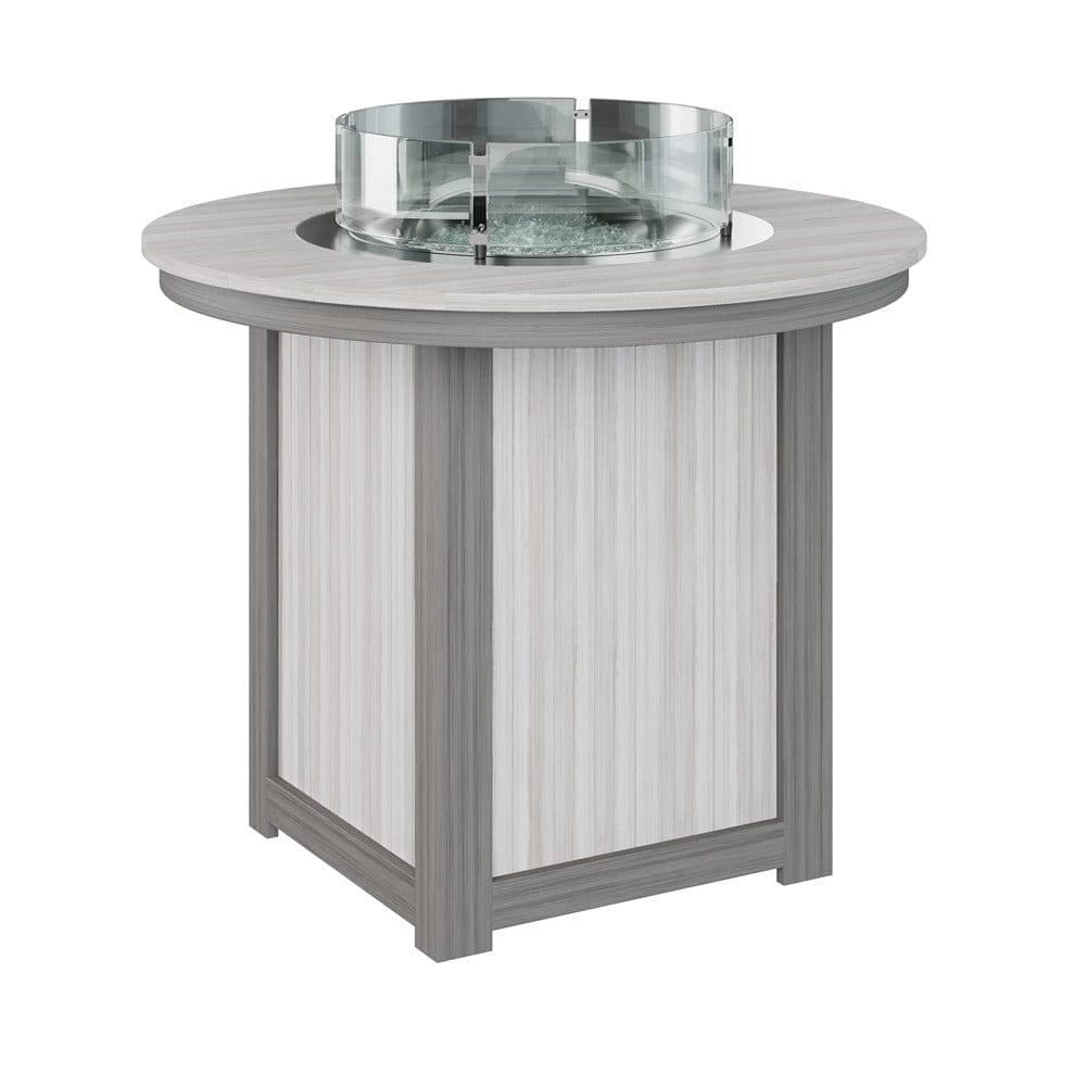 Berlin Gardens Donoma 44? Round Counter Height Poly Lumber Fire Pit Table