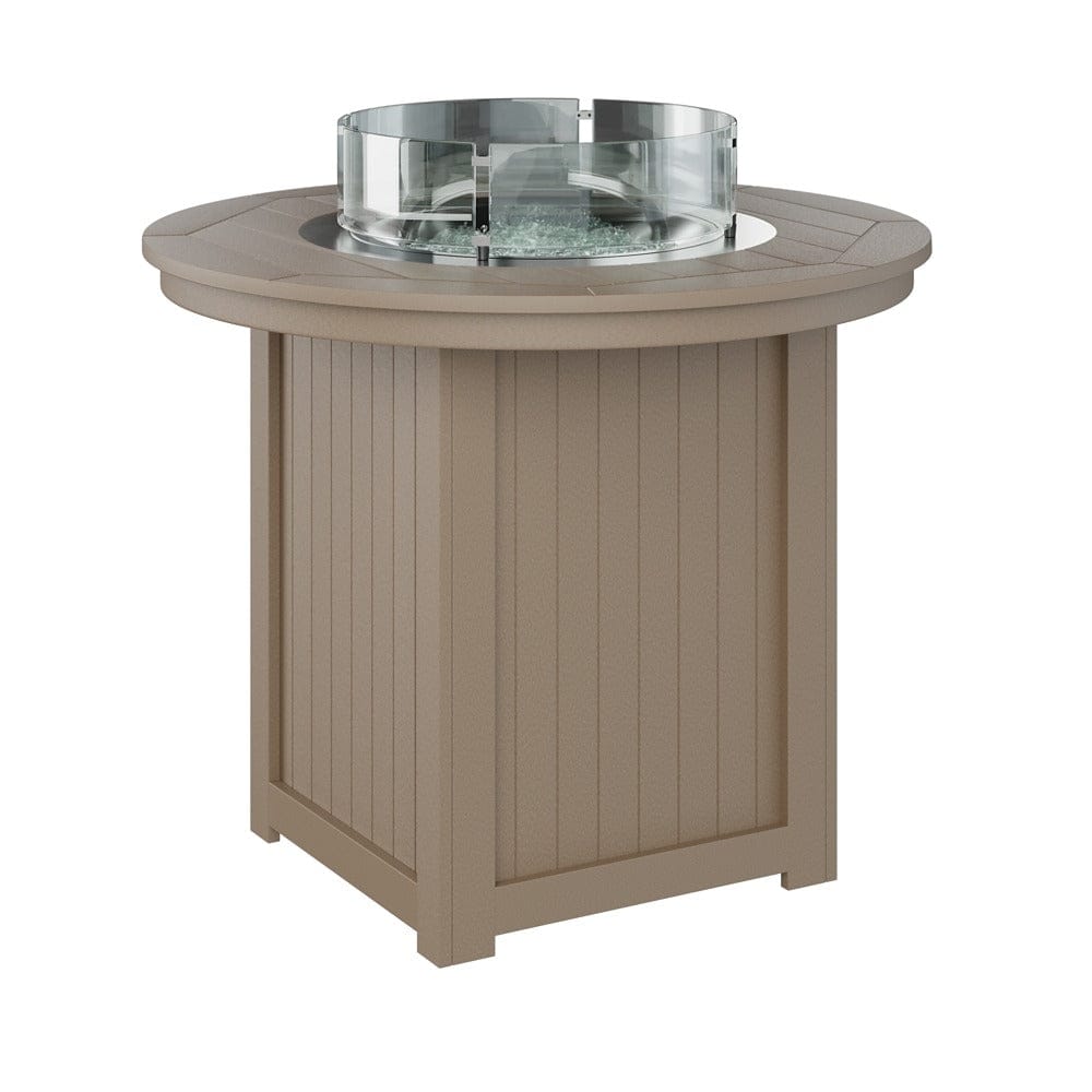 Berlin Gardens Donoma 44? Round Counter Height Poly Lumber Fire Pit Table