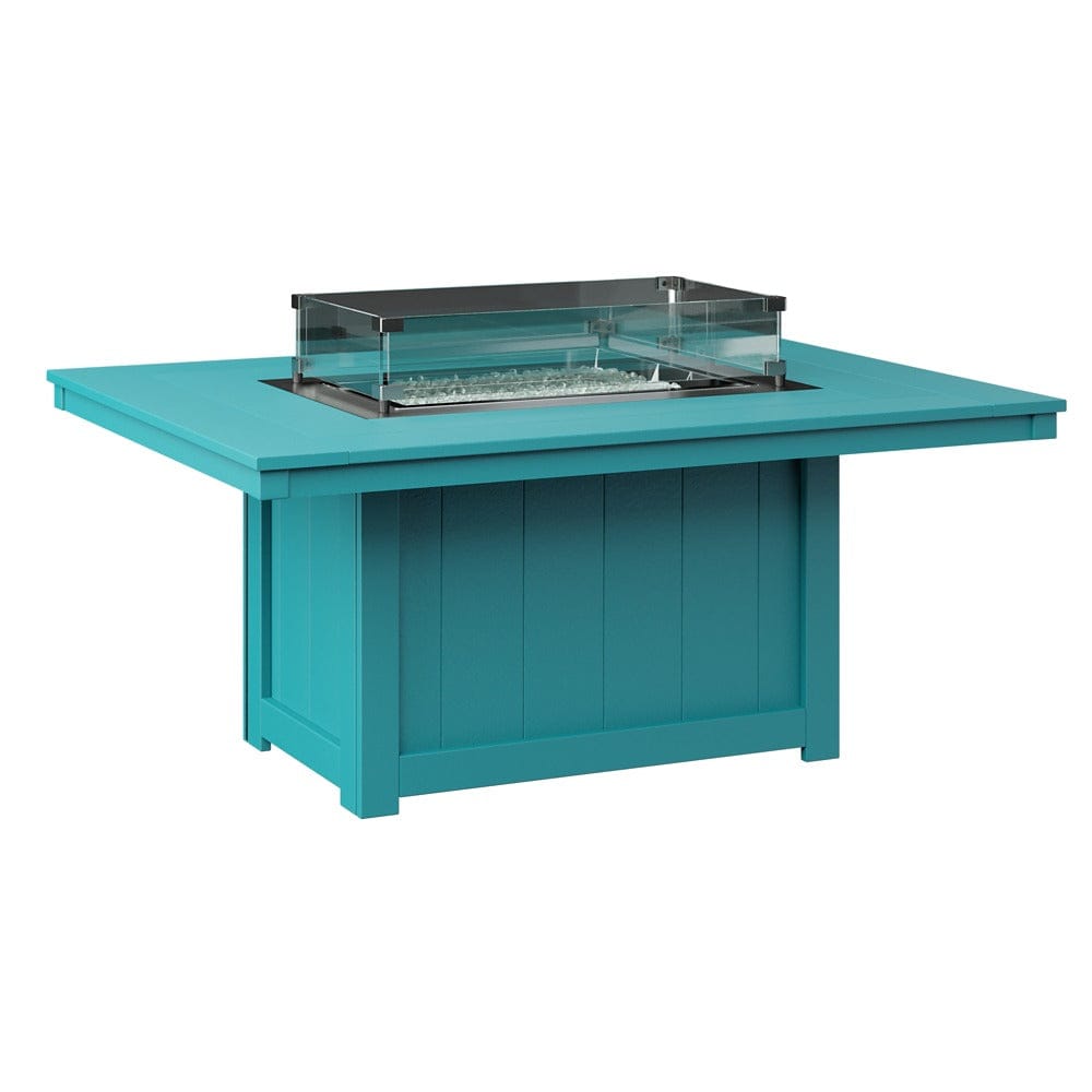 Berlin Gardens Donoma Rectangular Poly Lumber Fire Pit Table